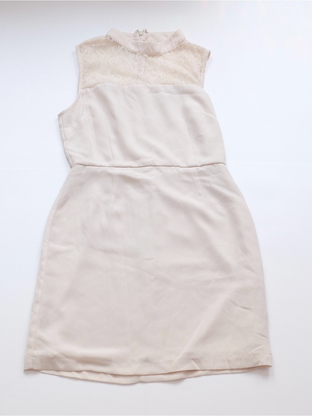 Forever 21 Cream Lace Mini Dress - Size Small